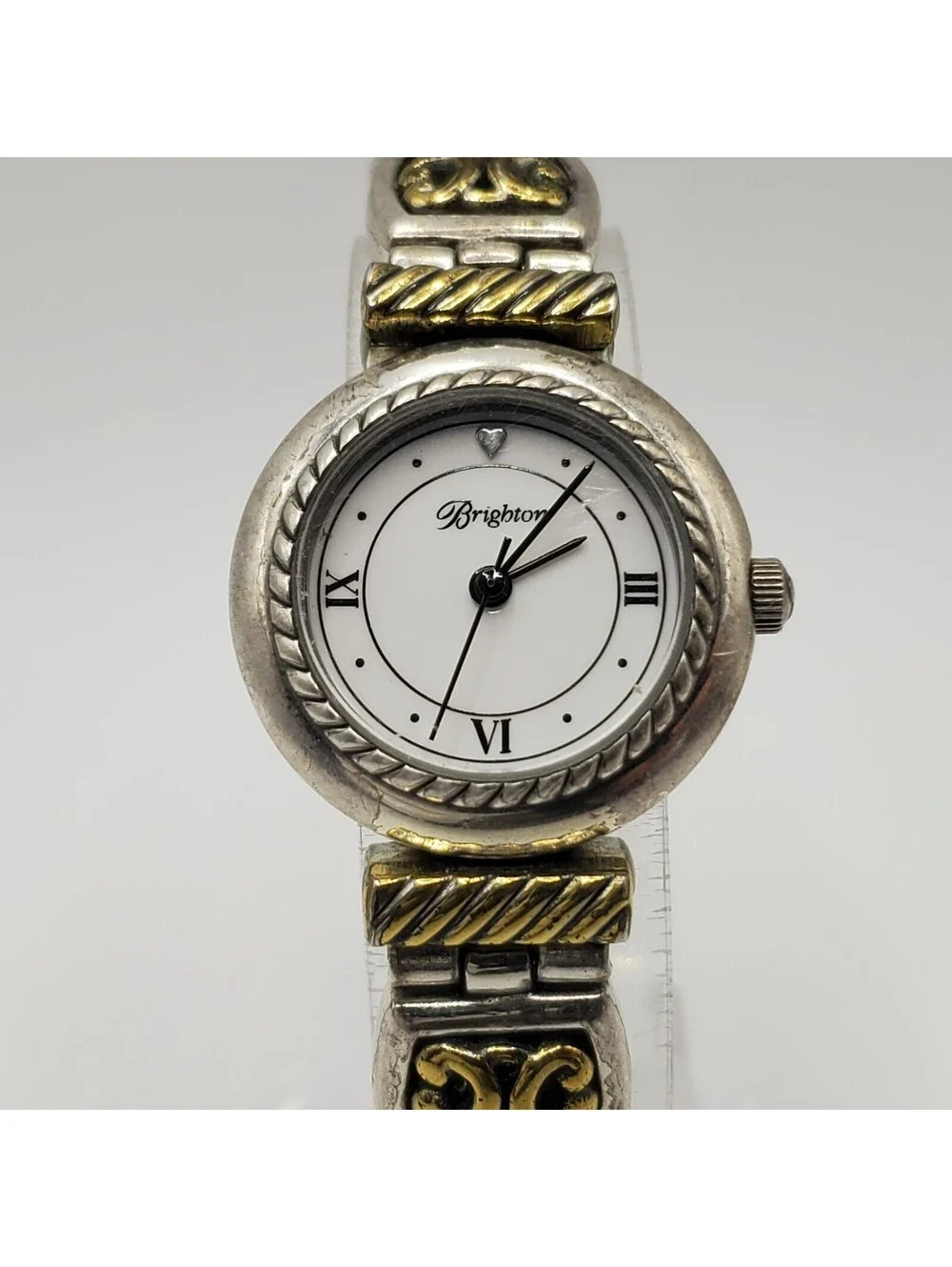 Brighton Camden Womens Watch 24MM Reversible Brown Black Bands New Battery